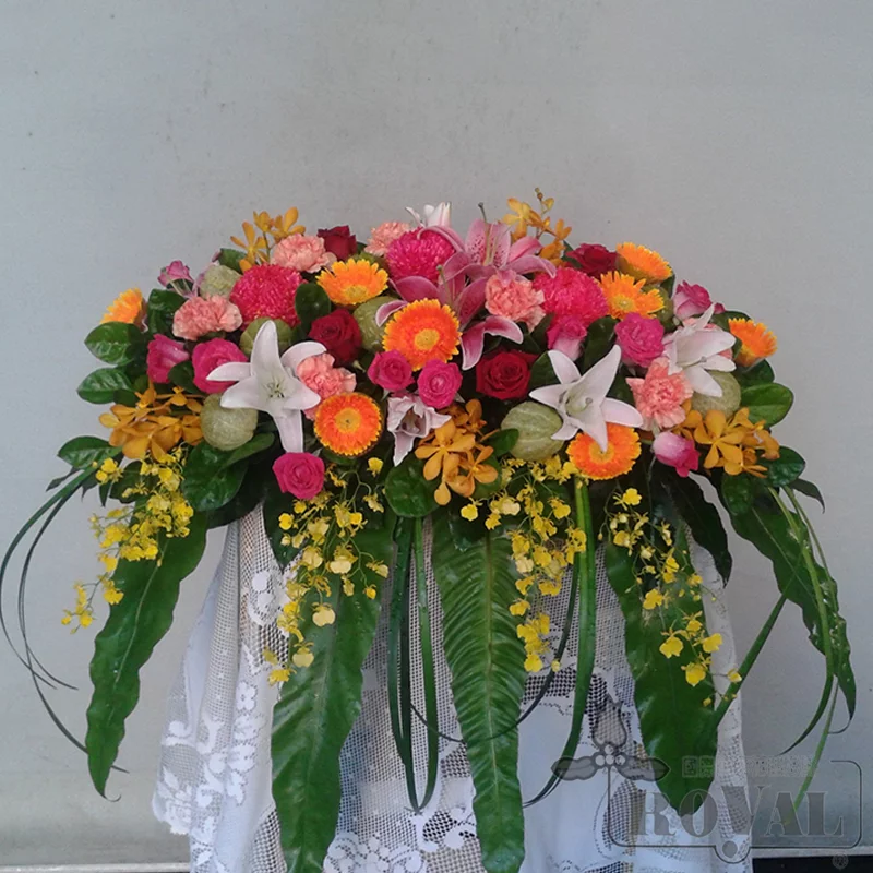 主席台花講台花D32004 | 國際皇家花藝設計有限公司