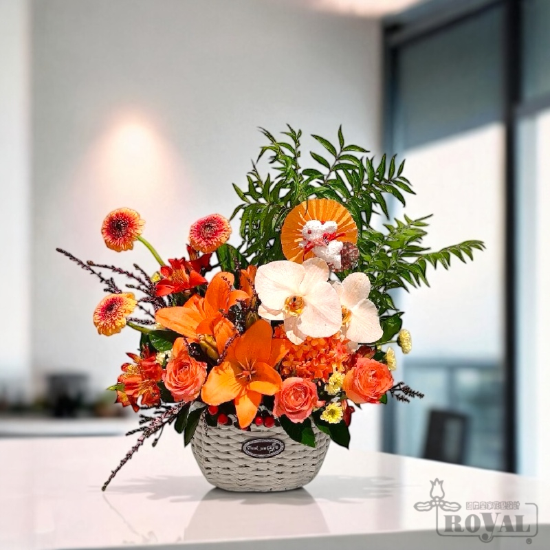 桌上盆花 mfDS02001 花好月圓 1 mfDS02001